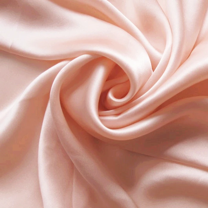 Solid Color 100% Natural Pure Silk Fabric OEKO-Tex Certified 16/19/22/25MM Silk Fabric for Pillowcases and Bedding Garment