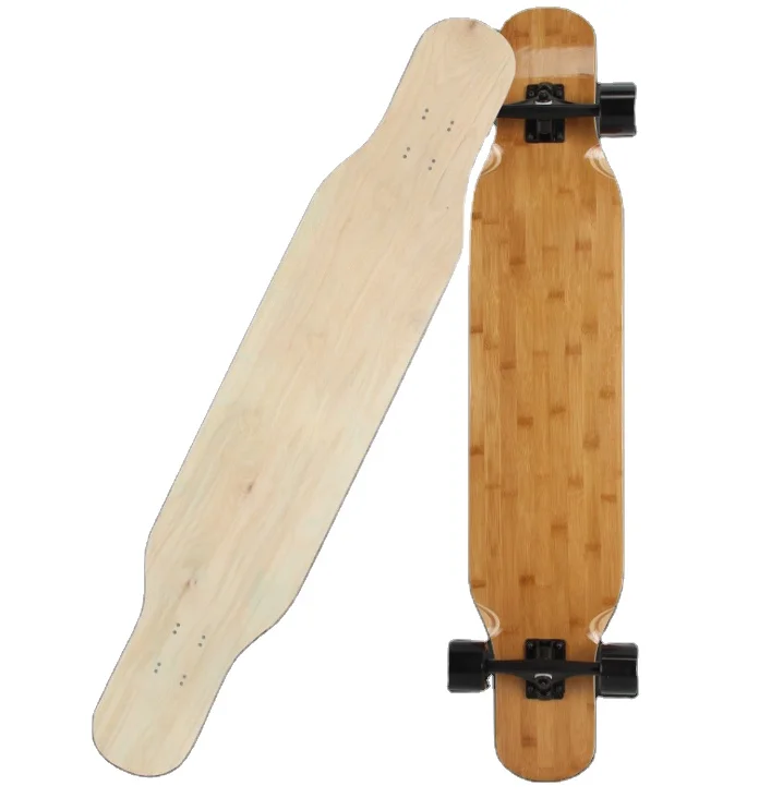 Composite skate Longboard Deck With Canadian Maple and Carbon Fiber decks