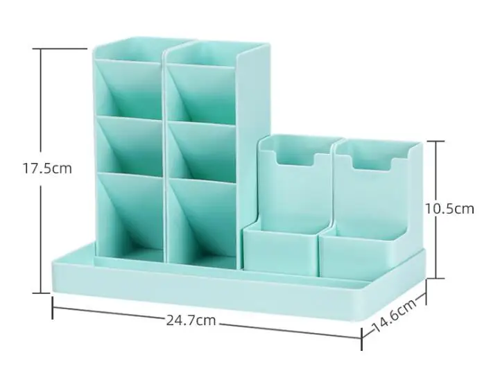 Large Capacity Desk Pen Holder Pencil Makeup Storage Box Desktop Organizer Stand Case School Office Stationery