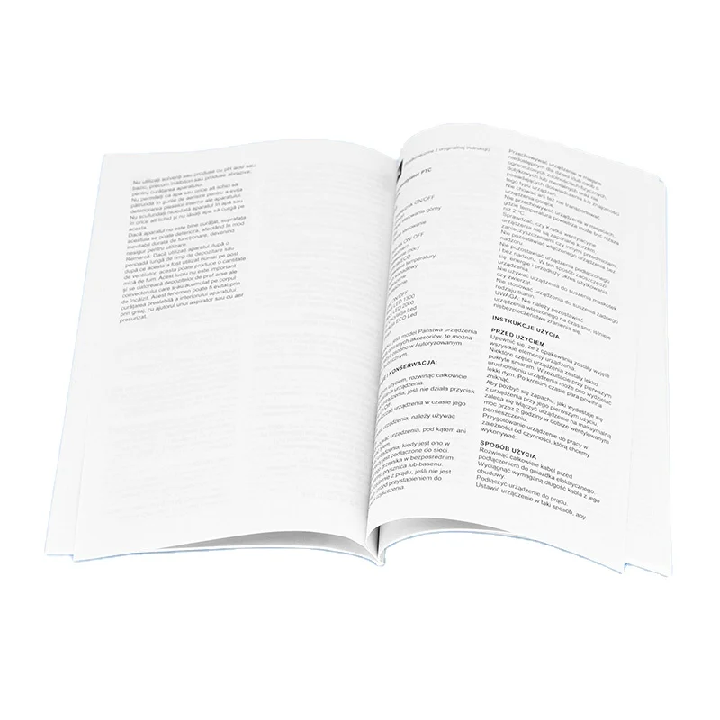 Customized Electric Fan Product Instruction Manual Printing Household Appliances User Manual