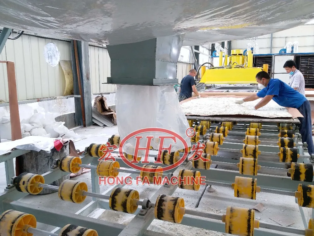 Hongfa Artificial quartz stone making machine in factory  (63)