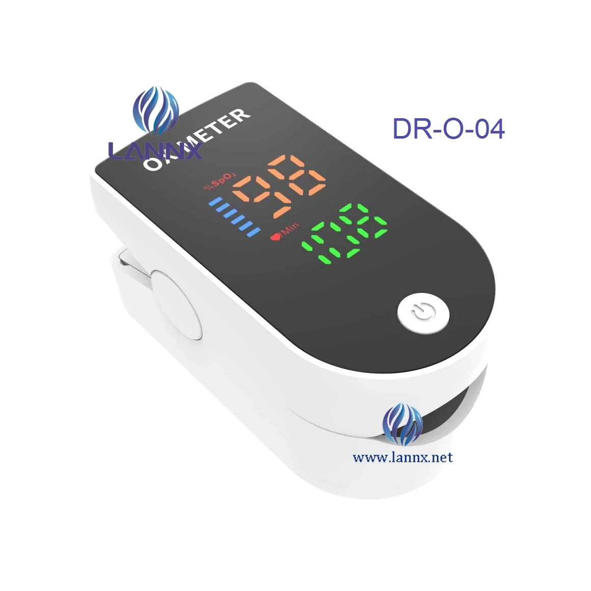 LANNX DR-O-04 CE Approved Digital Display SpO2/PR Adult Pulse Oxi mater Human animal use Sleep Monitor Oksimetre Oxymetr