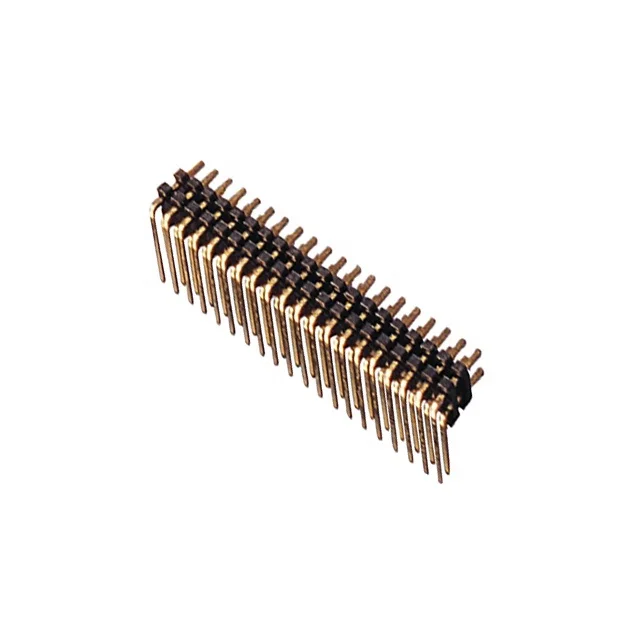 2.54mm H2.5 Dual Row Dual plastic Right angle straight solder Pin Header Connector