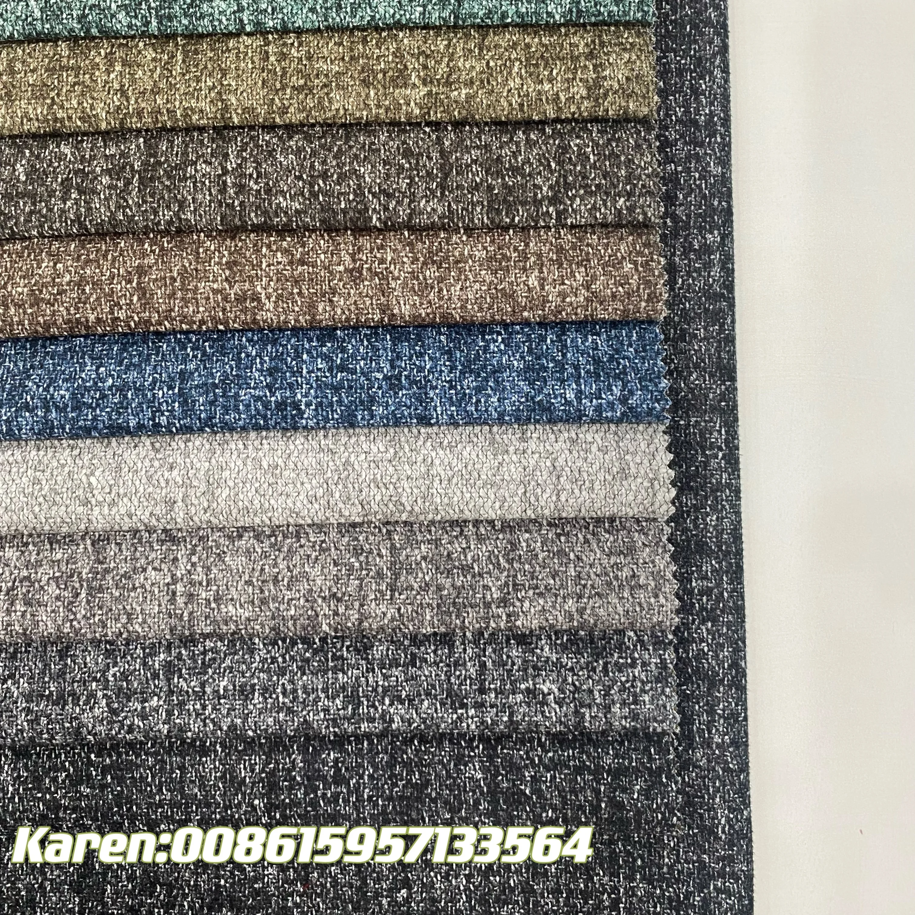 YP492  HOT SELLING CHEAP LINEN LOOK SOFA FABRIC