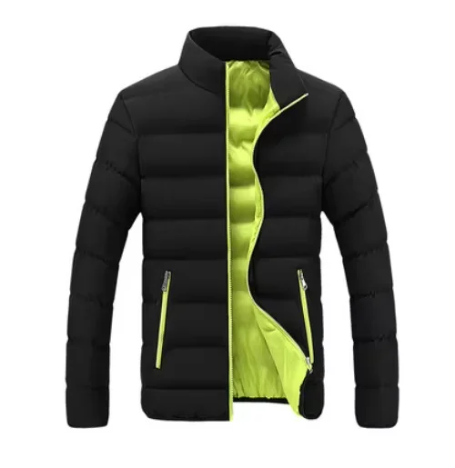 Fangsheng Fashion Autumn Winter Happy New Year 2024 Casual Men Outwear Stand Collar Jacket Coats Warm Clothing Down