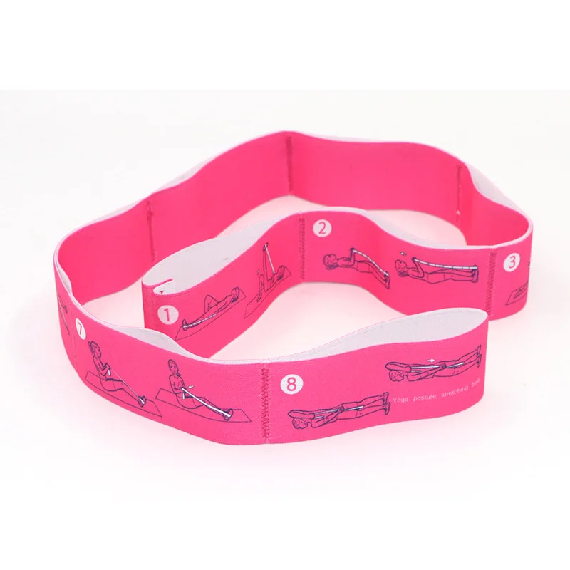 Custom Logo Elastic Exercise Workout Bands Stretch Fabric Booty Band Gym Fitness Resistance Loop Yoga Band
