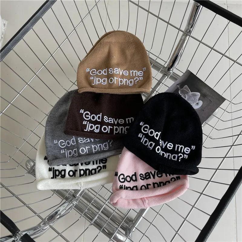 J&H Ready to ship usa hot selling boutique knitted sweater fashion winter and autumn beanie hats