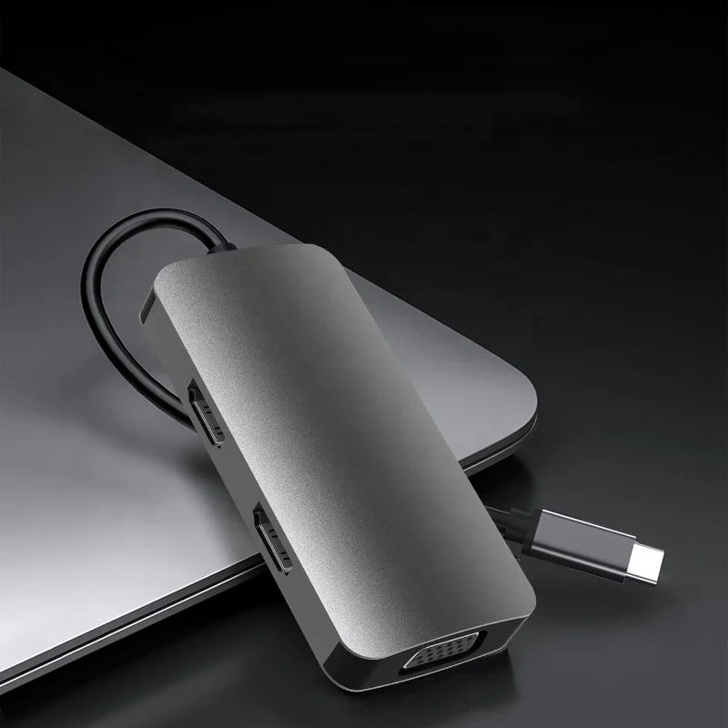 Type-C  Hubs 5 port USB 3.0 C Hub PD Charging docking station Multiport   Adapter for Mac Book Pro, Laptops