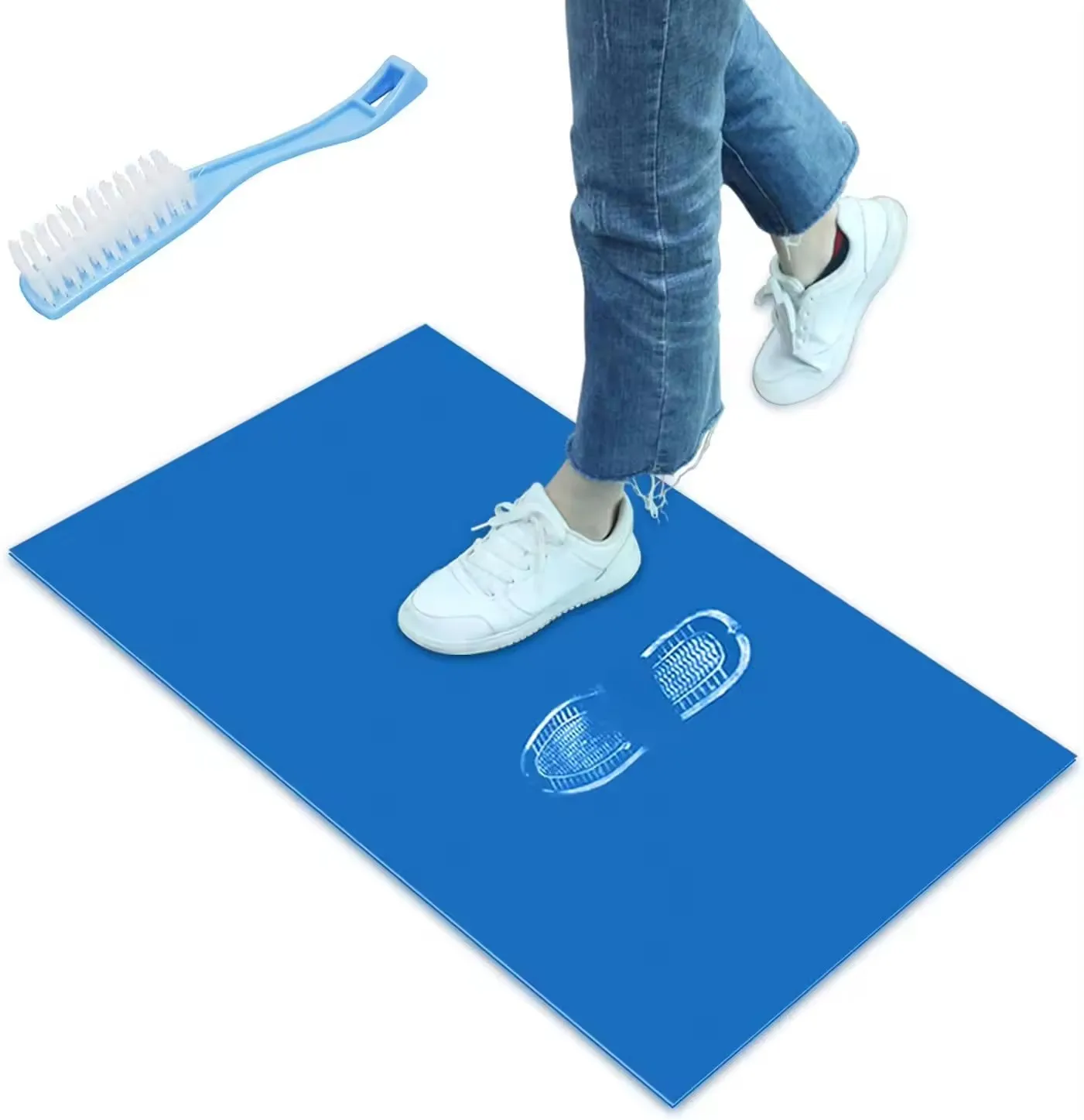 Clean Room Sticky Mats Anti Static Blue Tacky High Adhesive Clean Room Sticky Mat - China Sticky Mat