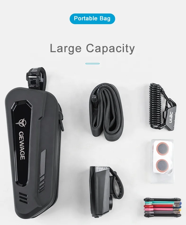 Bicycle Accessories Frame Front Top Tube Cycling Bag Waterproof Phone Case Touchscreen Bag MTB Pack Bike Bag