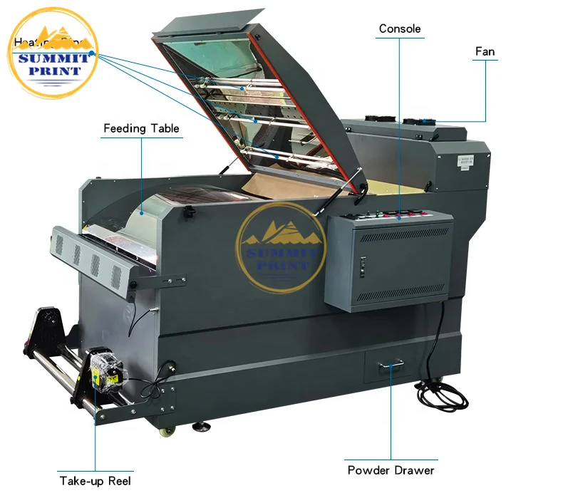 Summitprint High Precision Heat Transfer Label Powder Shaking Machine Digital PET Film Printer