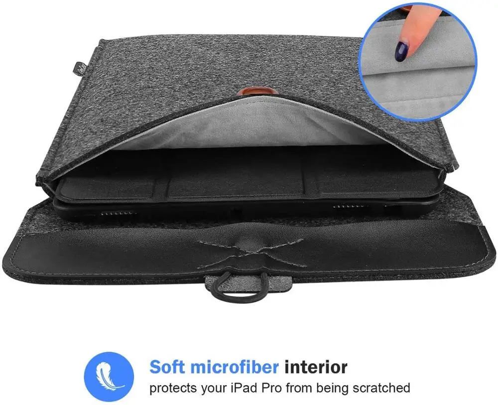 
Customized logo A4 felt document holder soft microfibre interior felt file holder 