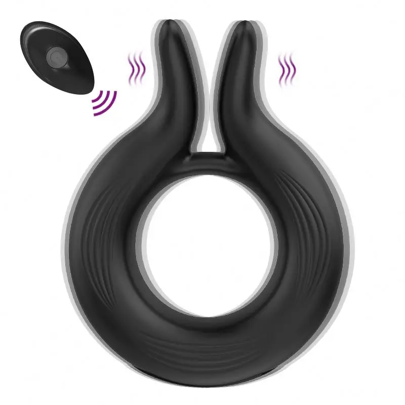 G Spot Stimulator Cock Ring Adjustable Remote Control Sex Toy Sperm-Locking Ring Penis Silicone Cock Rings for Men