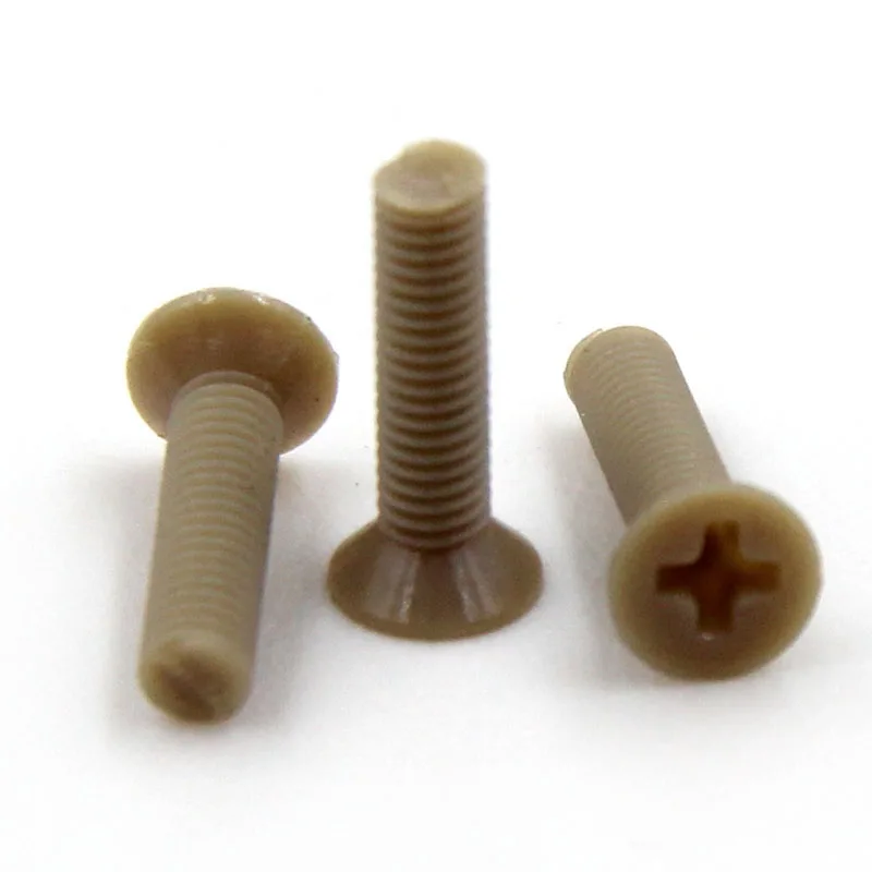 PEEK cross recessed countersank screw ISO7046 flat head screw M2-M6