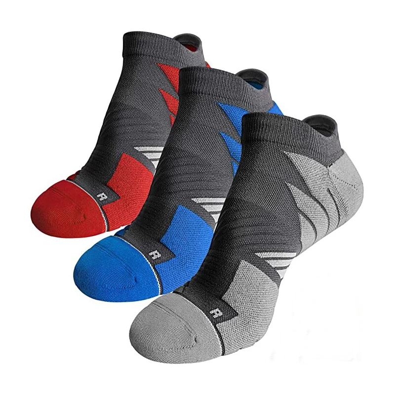THETA Wholesale High Quality Arch Support Nylon Compression Cycling Running Seamless Ankle Socks for Men Custom Logo Socks