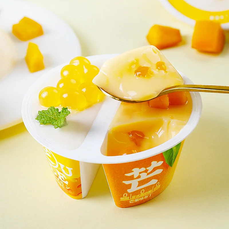 113g Exotic Snacks Halal Sweet  Double Flavor Cheese and Strawberry Flavor Jelly Pudding