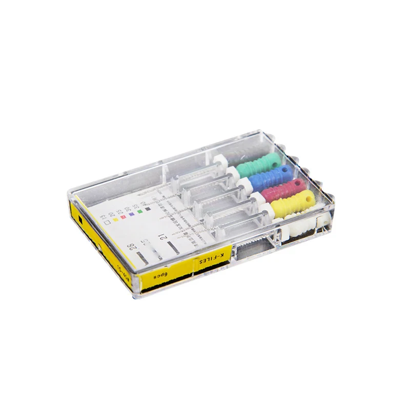 6 Pcs Stainless Steel Oral Root Canal Files Dental Root Canal Treatment Tools Dental Supplies Root Canal K H R File