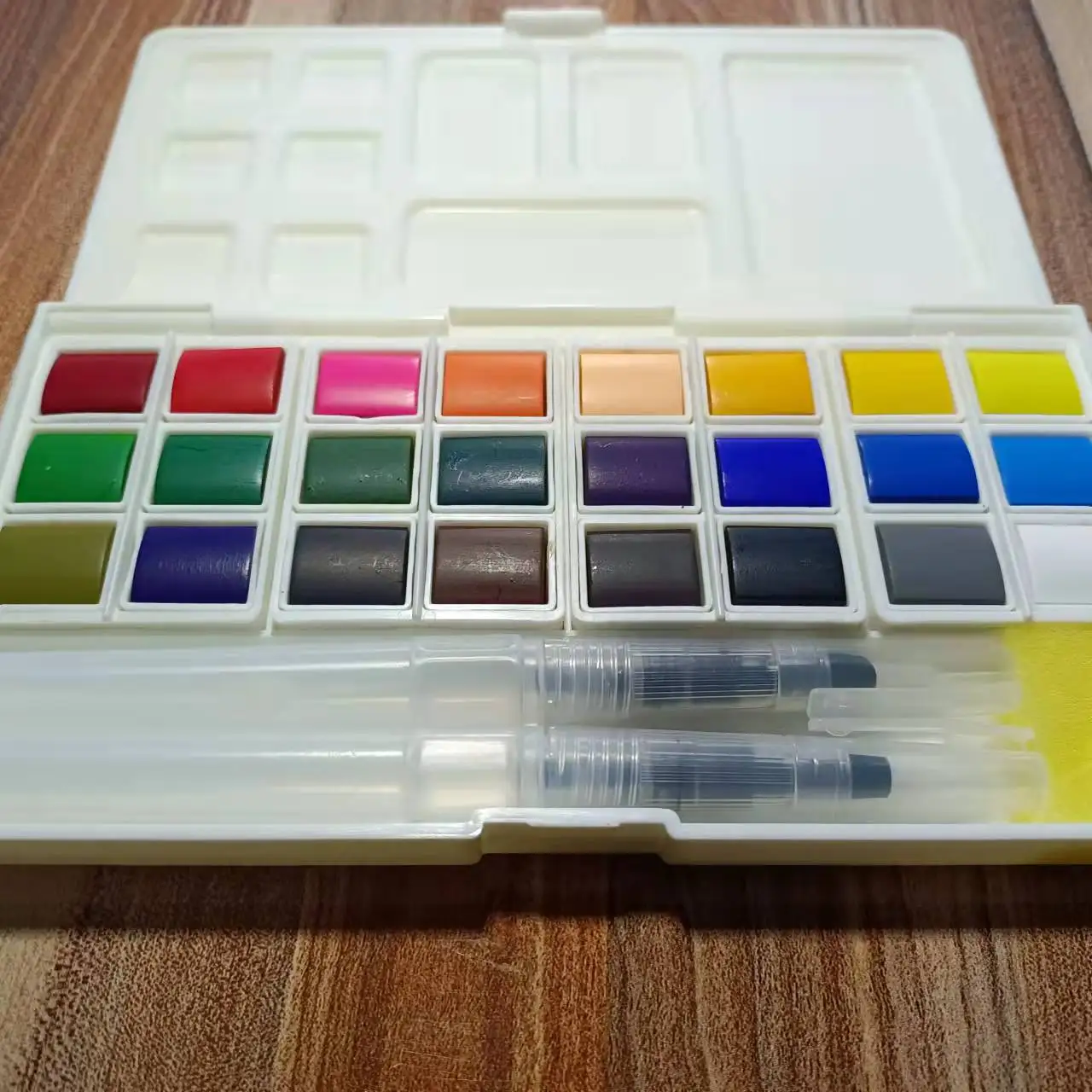 Customized 24 36 48 Colors Solid Watercolor Paints Set Watercolour Paint Set for Painting