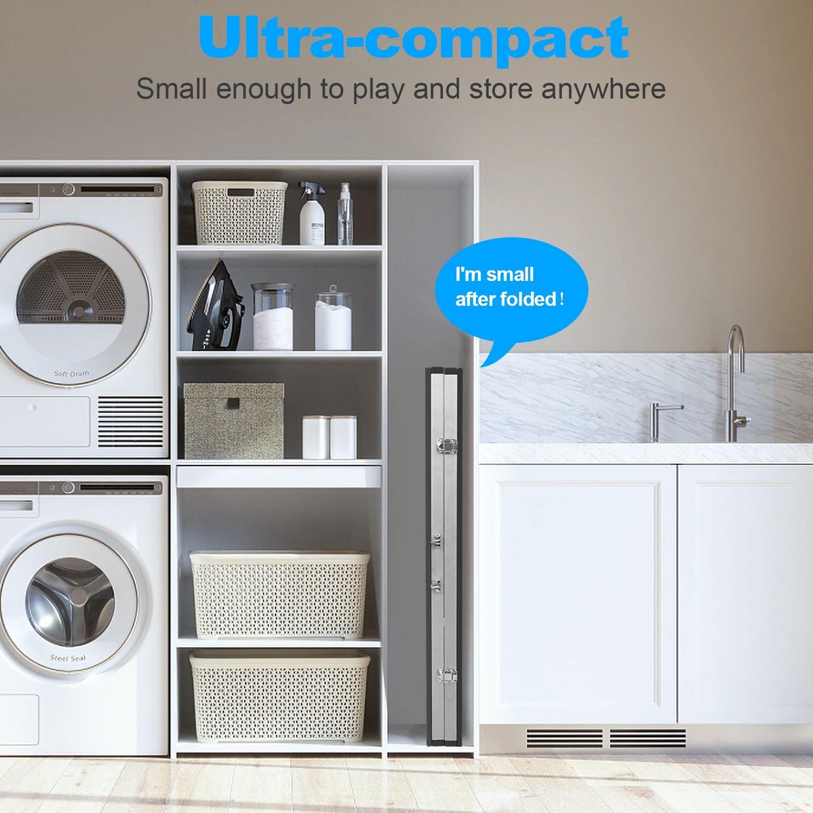 MINI Table Tennis Table Fold Up  Sturdy Thickened Custom Logo Gym Equipment PING-PONG Desk