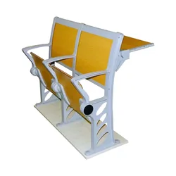 Folding Student Desk and Chair Wooden Lecture Hall Chair College Step Chair for University