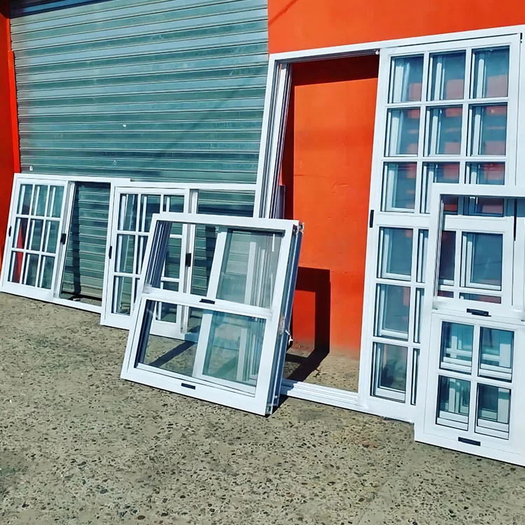 Wholesale Pvc Graphic Design Horizontal Commercial Thermal Break Magnetic Screen Partition Customizable UPVC Sliding Window