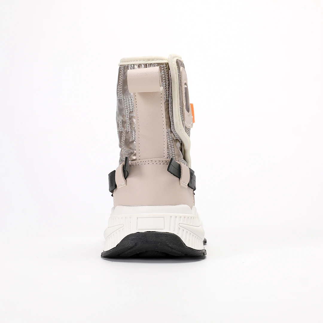 Boys Outdoor Casual Snow Ankle Boots Kids Snow Boots Winter Plush Warm Boots Anti Skid Cotton Shoes Warm Fuzzy Waterproof