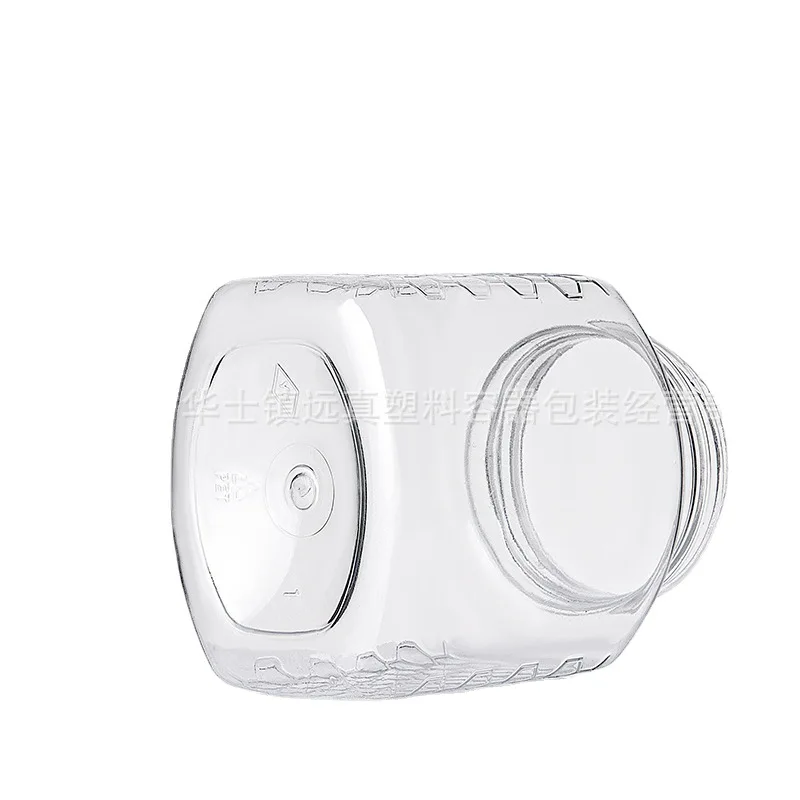 R 2024 New 300g 500g 700g 1000g Food Grade PET Plastic Honey Reflux Bottle Jar Peanut Pepper chili Sauce Containers With Top Cap