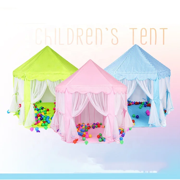 Pink Large Cute Latest Easy Fold Playhouse Princess House Toy Tent Kids Castle Play Tent for Children Indoor Outdoor Games