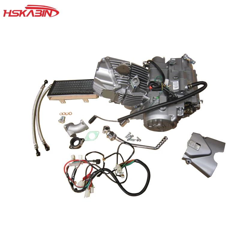 Мотоцикл для пересеченной местности 190CC, Алюминиевый цилиндрический двигатель без асбеста с линейным масляным радиатором, аксессуары для питбайка для мотоциклов