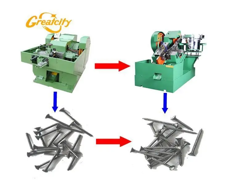 High speed Screw Nut bolt making machine with cold heading machine