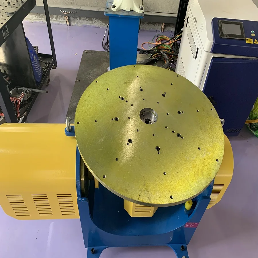 China  Automatic Welding Positioner Flange Argon Rotating Welding Table 200kg