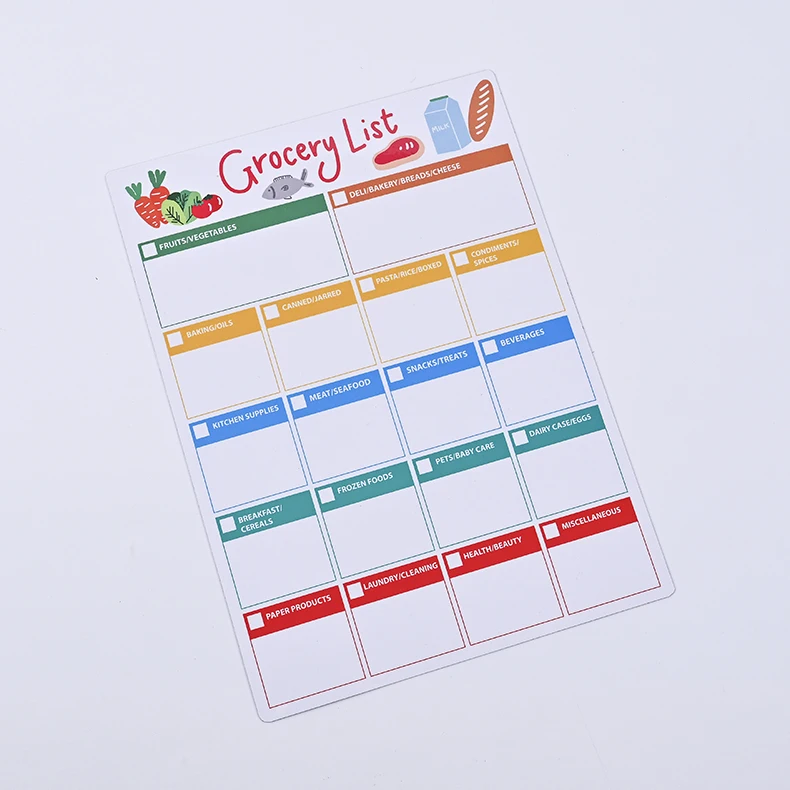 High Quality Easy Erase Calendar Magnet Dry Erase Monthly Calendar OEM Fridge Magnets