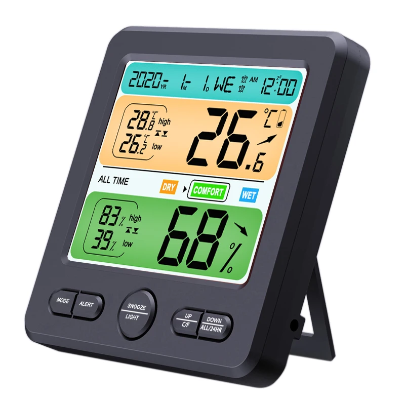 Digital Hygrometer Indoor Thermometer Room Thermometer and Humidity Gauge with Temperature Humidity Monitor