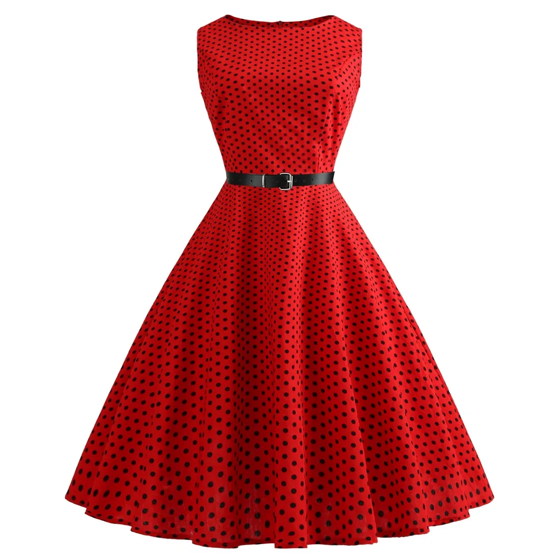Summer Womens Dresses Casual Floral Retro Vintage 50s 60s Robe Rockabilly Swing Pinup Vestidos Valentines Day Party Dress