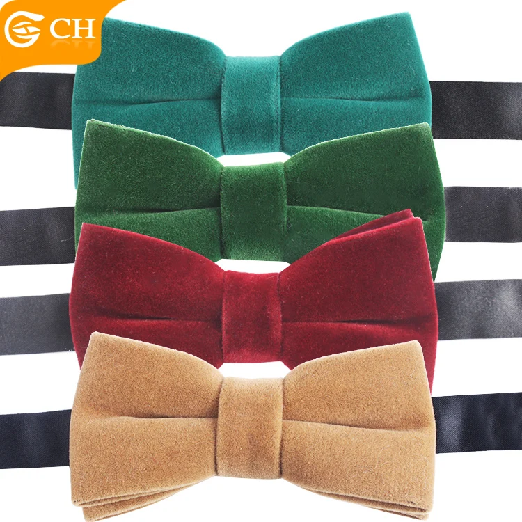 Оригинальные Новые Классические Элегантные Бархатные галстуки-бабочки высокого качества OEM простой бархатный галстук-бабочка для официантов