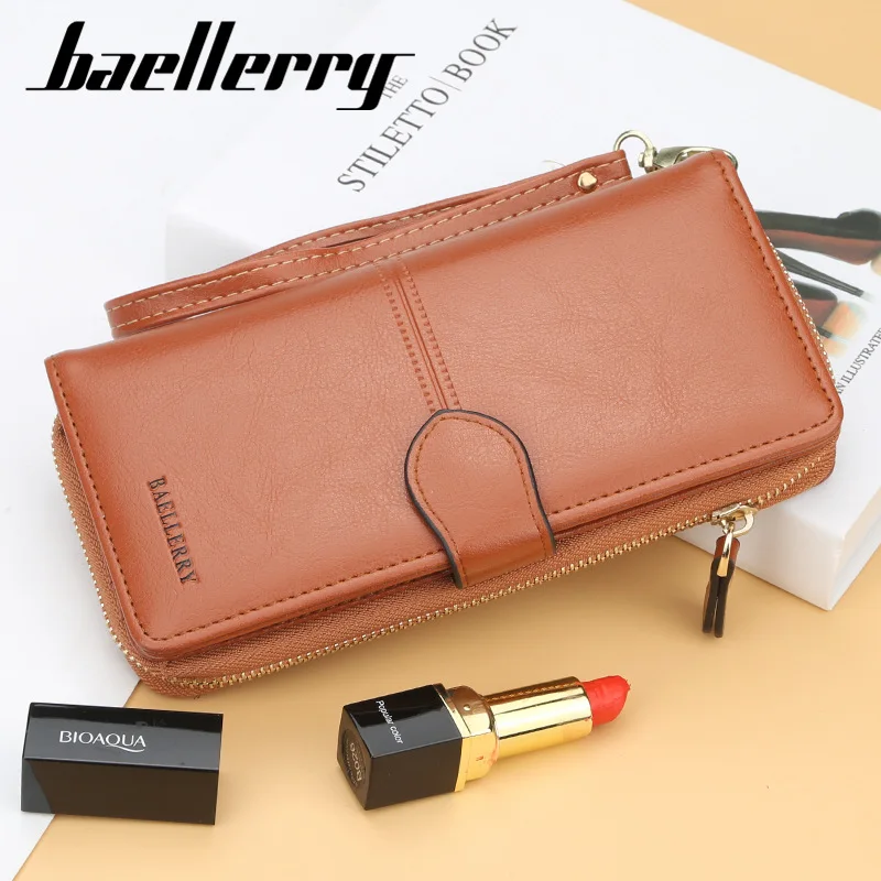 China Manufacture Wholesale Forever New Colors Frosted Leather Hand Purse For Woman Button Wallet