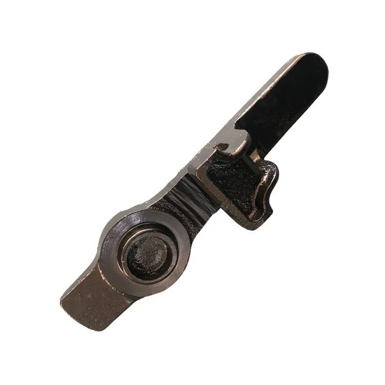 Ductile iron plug sand casting process Train brake fittings surface black plastic spray