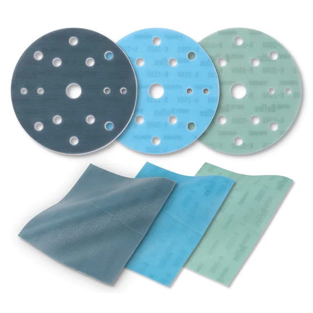 KOVAX 125mm Sanding Discs 60/120 Mixed Grits 8-Holes Sander Disks for Rand Drywall sand paper