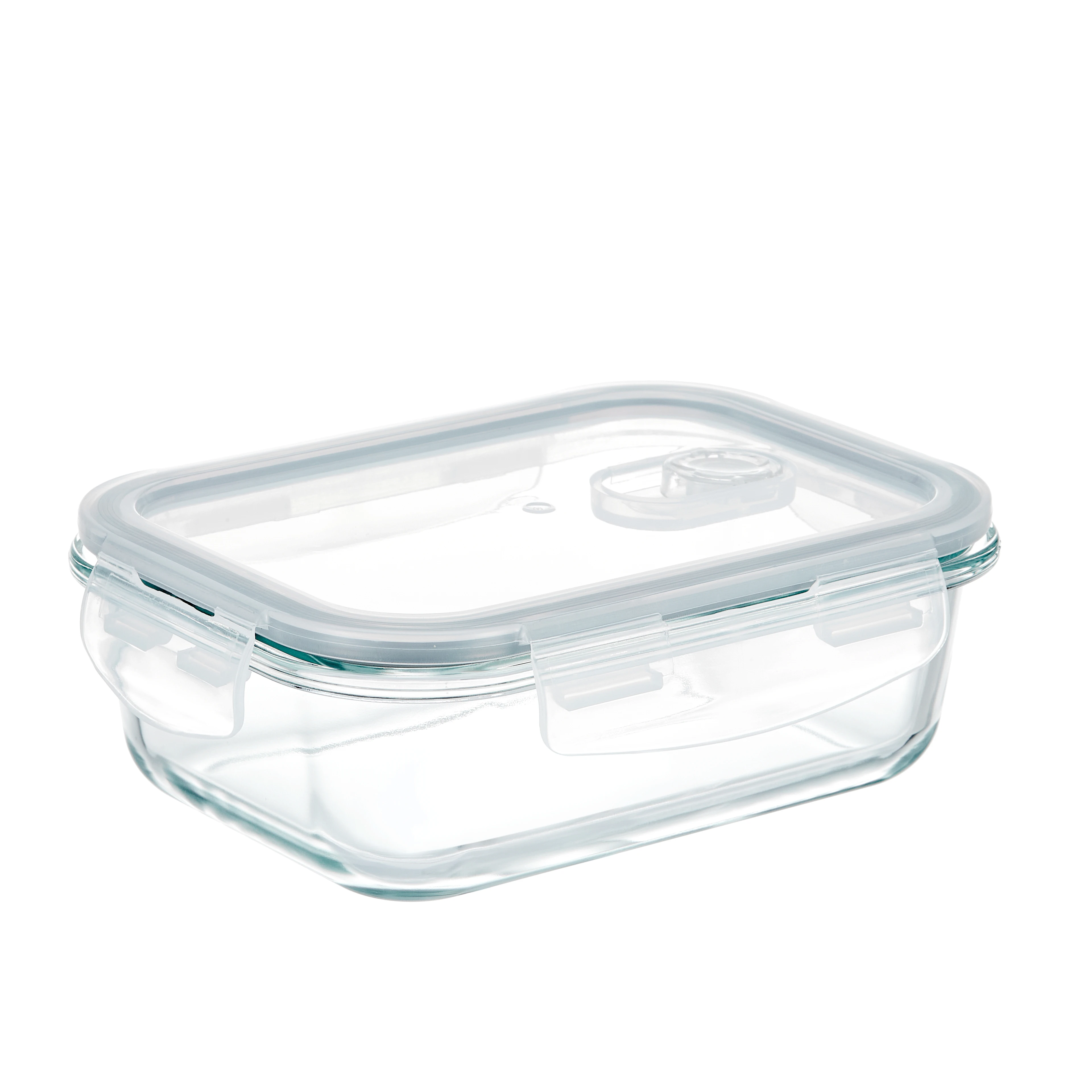 LINUO High Borosilicate Glass Jar Bento Lunch Box Glass Food Storage Container With Vent Lid