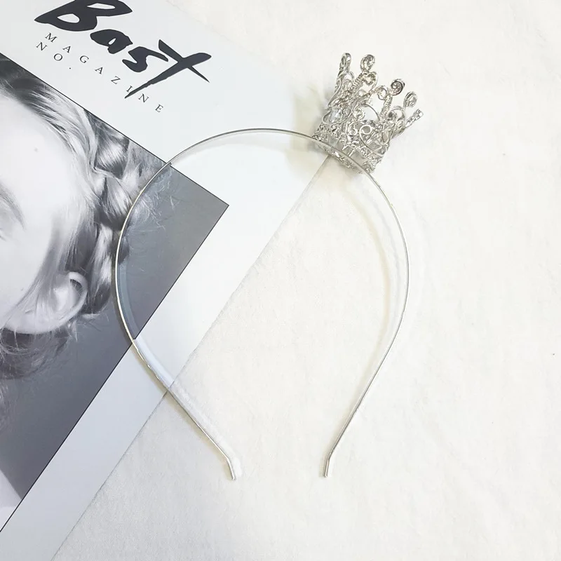 Factory Wholesale New Arrival Cute Princess Baby Crown Hair Accessories Kids Alloy Crown Headband For Girls