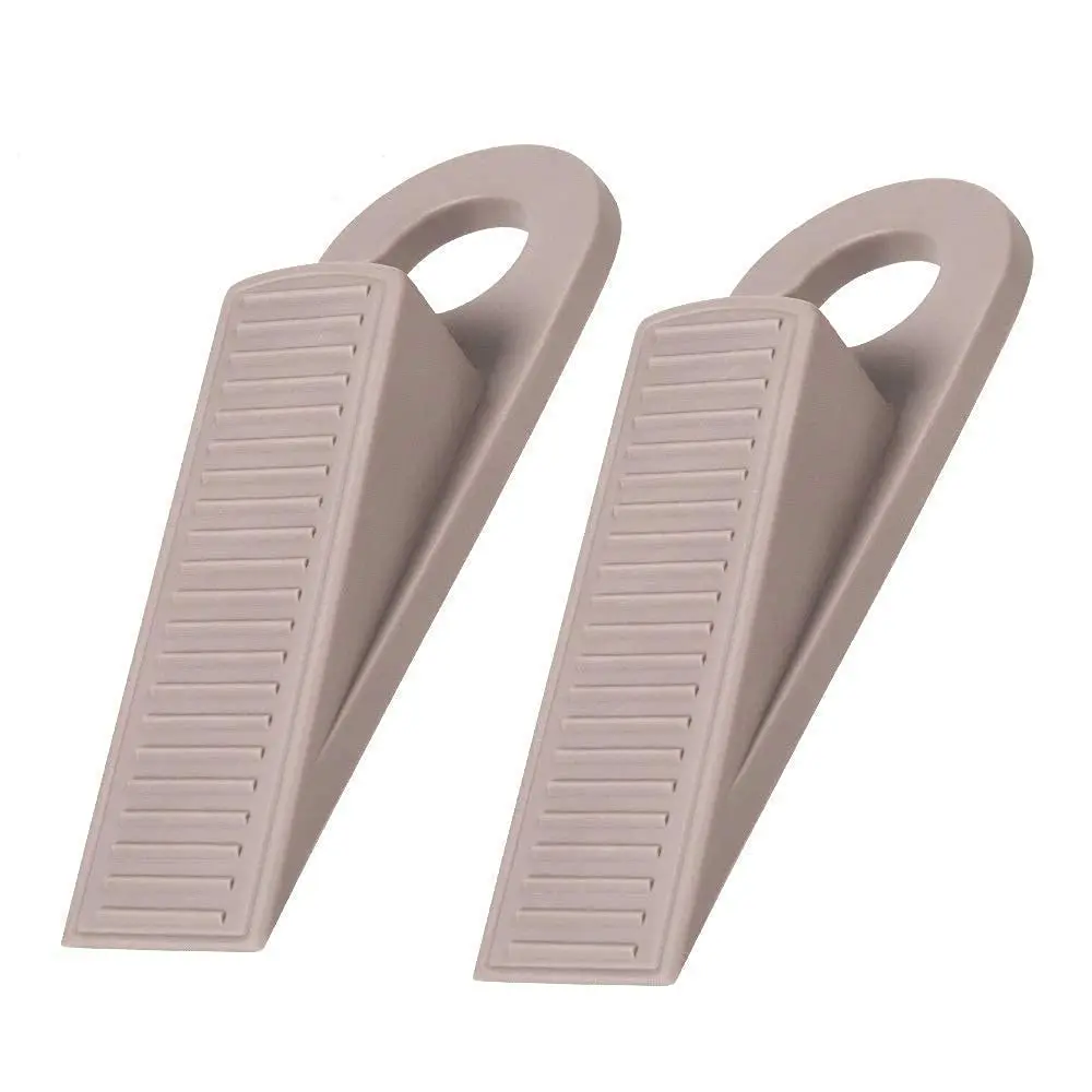 Non-Slip Door Rubber Stopper Baby Safety Wedge -Set of 2