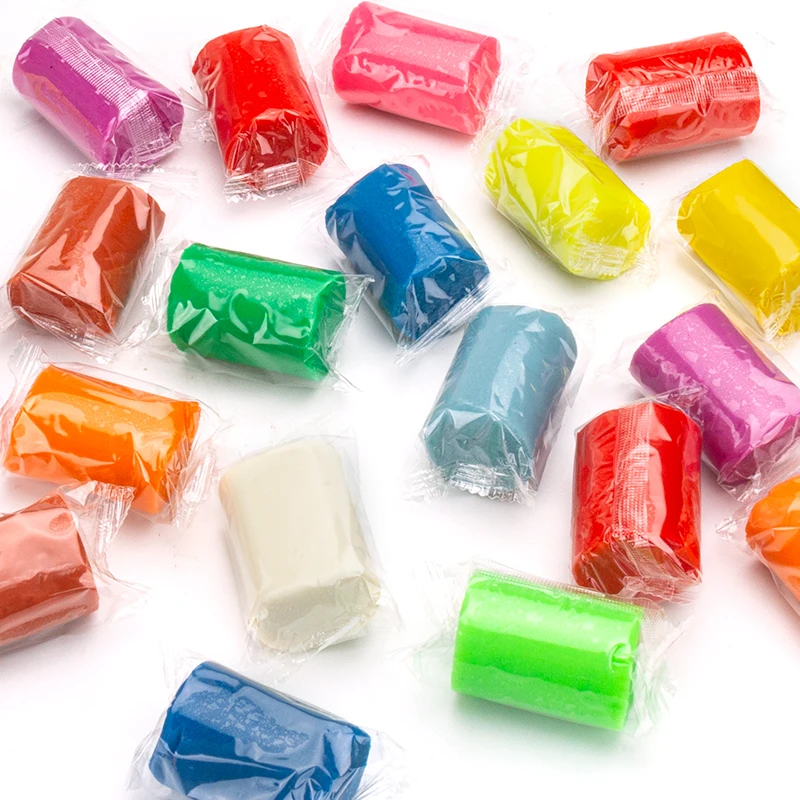 Non Toxic 2 OZ 50 grams Intelligent Educational Factory Supplier soft air dry Light Modelling Clay Slime Play dough Plasticine