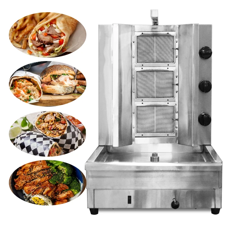 New design customized mini electric shawarma making machine with part  in pakistan