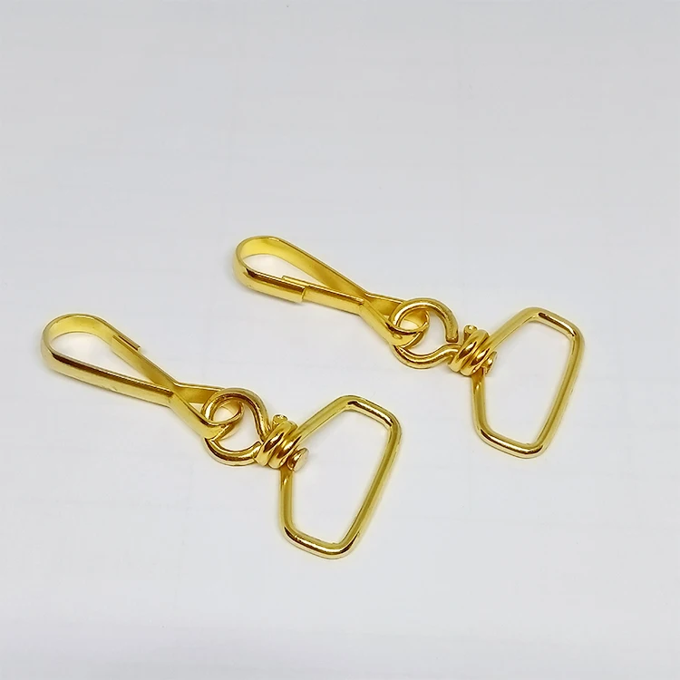 Factory customization metal keychain hook key chain clip hooks swivel clasps lanyard snap hook handbag oval metal swivel snap