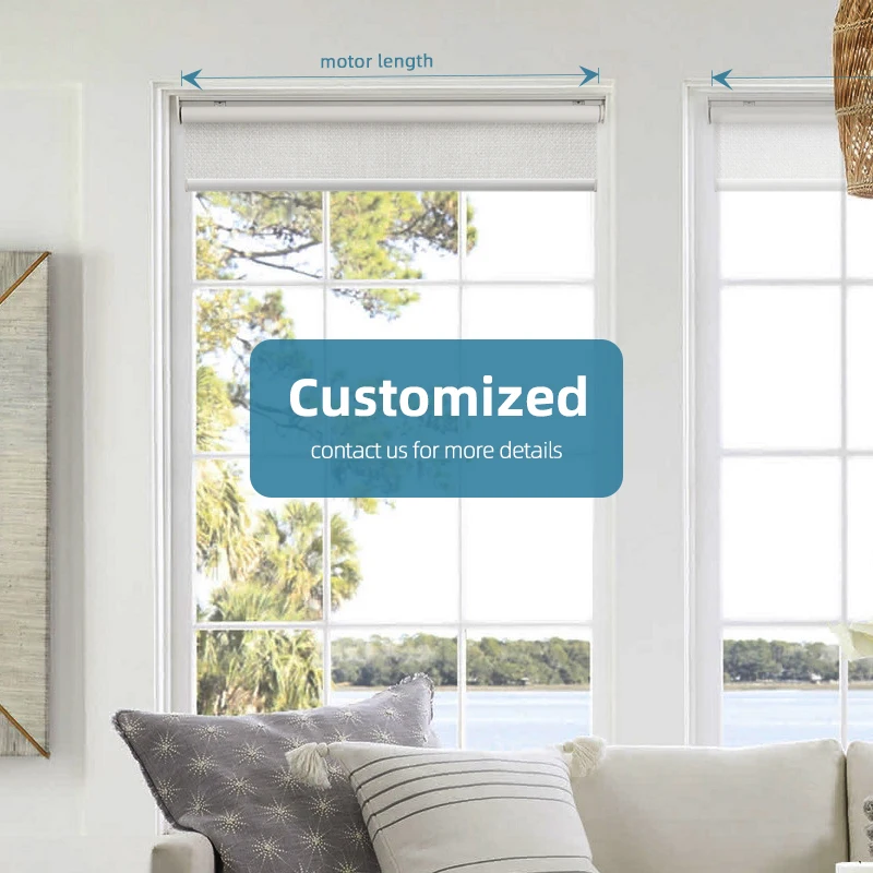 Deyi Smart electrical automatic open motorized rechargeable battery home improvement blackout roller blinds