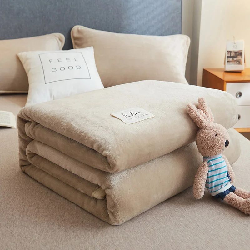 Bindi Nap Blanket Office Coral Fleece Cover Heavy Blanket Air Conditioning Blanket Winter Plush Sheets