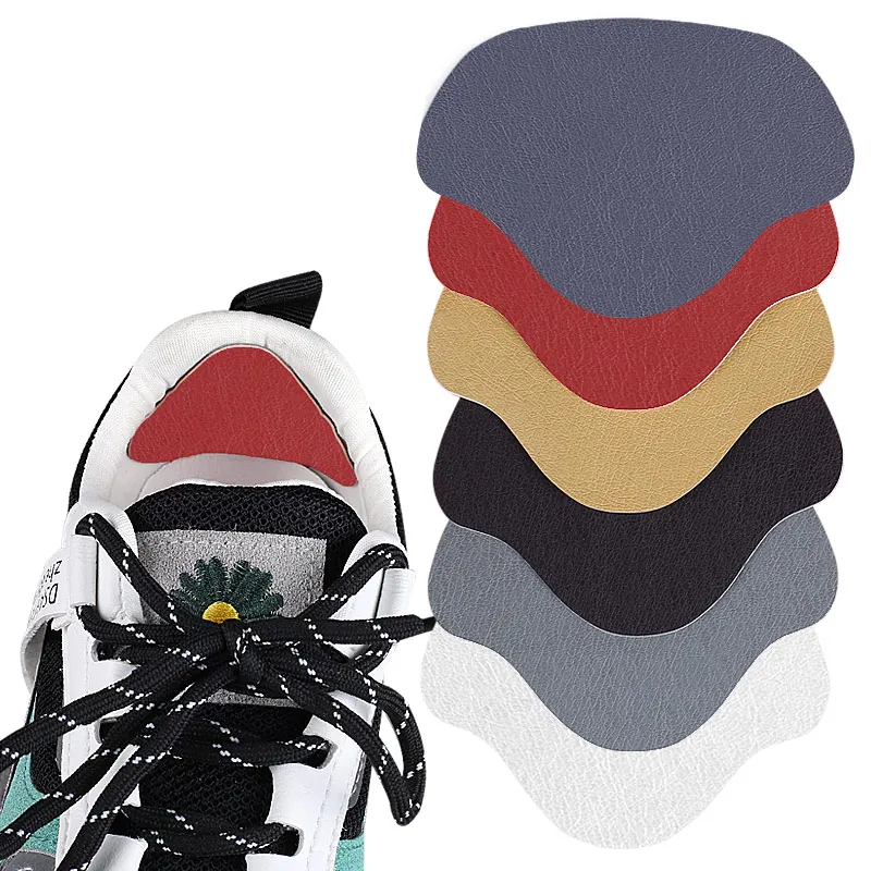 4 Pcs Microfiber Leather Heel Patch Set Anti Abrasion Foot Care Heel Liners for Sneaker Heel Liner Protector Pads