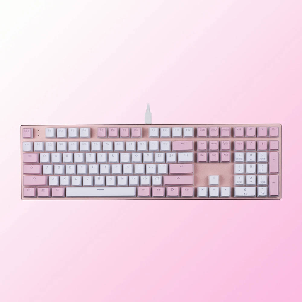 Dongguan Original Factory USB Wired RGB Mechanical Musical Rhythm Keyboards Gaming with PBT Pudding Keycap