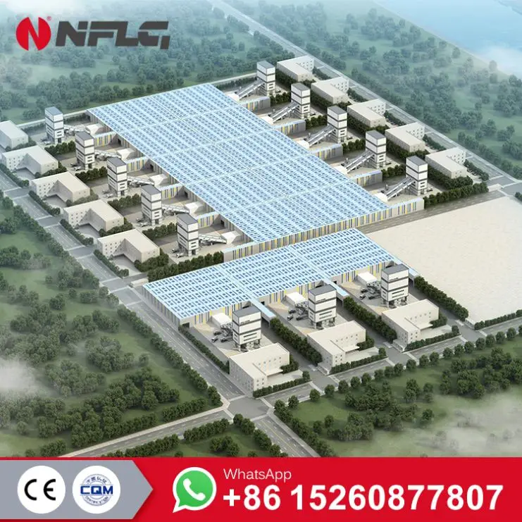 Skip Hopper HZS300 Concrete Batching Plant HZS300 Beton Mixing Plant Malaysia Production Line Indonesia Philippines RUSSIA