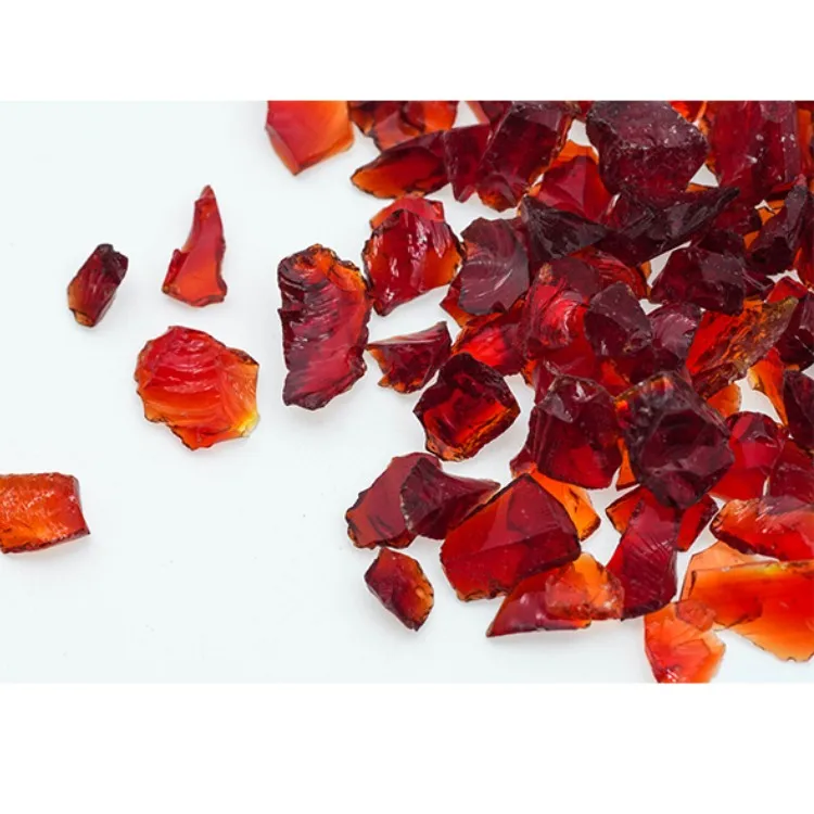 Wholesale Slag Decorative Colorful green Glass Rock For Landscaping